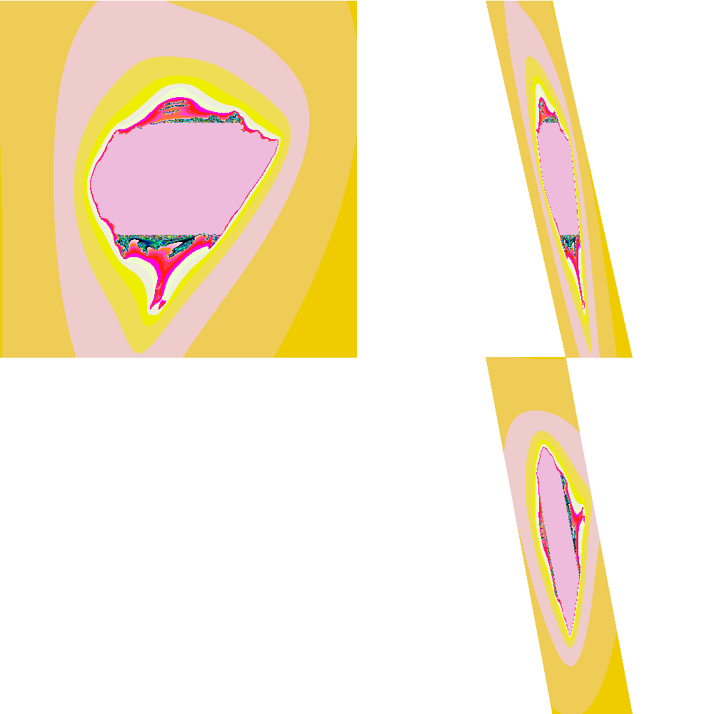 dieg0x17's tweet image. #CannandelbrotSet, Mx = 0.023 cut: 0.179 X1 + -0.960 X2 + 0.216 X3 = -0.250 #dailyfractals