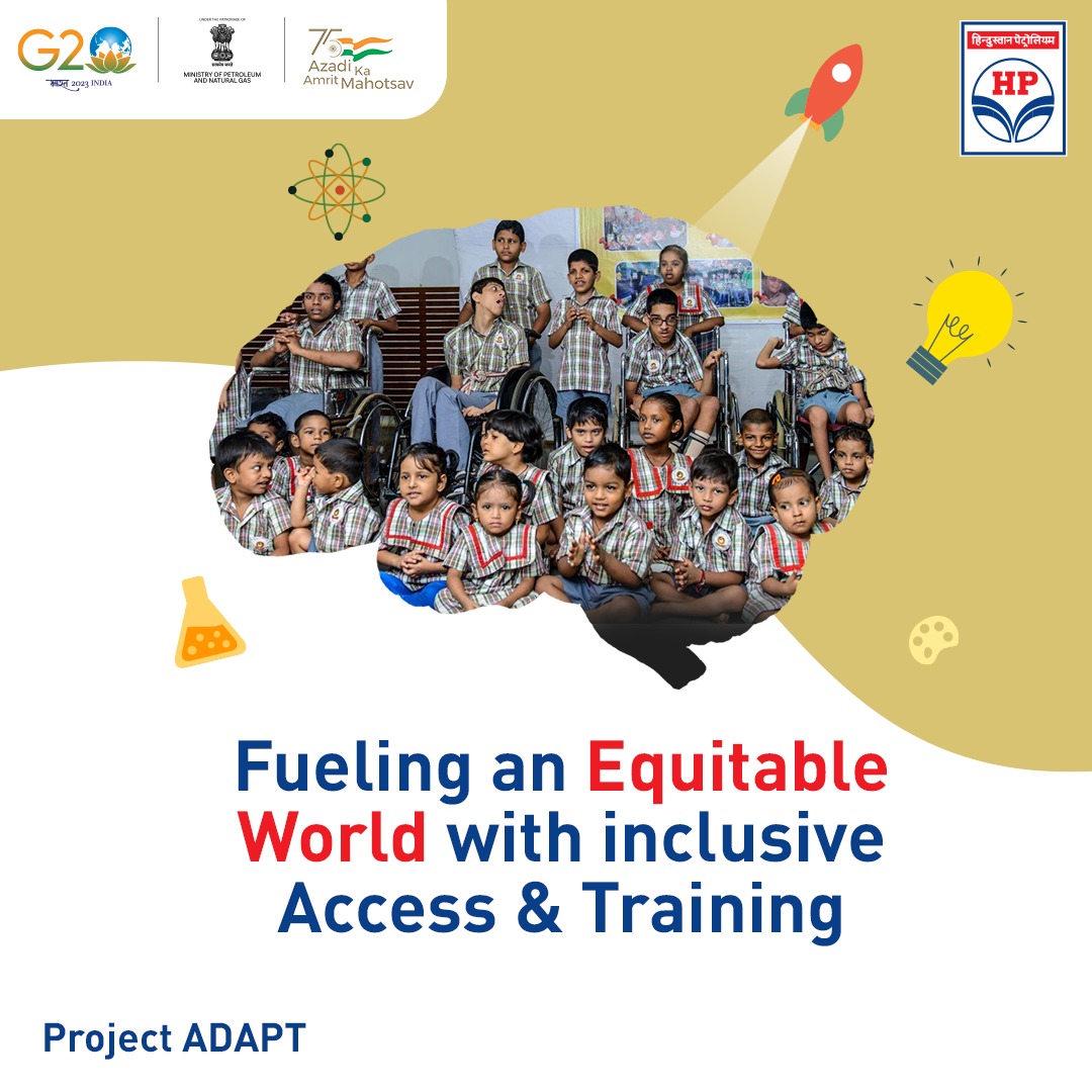 HPCL's tweet photo. #ProjectADAPT from #HPCL aims to build an inclusive society that is more aware about the needs of the differently abled. We're nurturing new talent by providing appropriate educational facilities and physical therapies. #CSR #BreakingTheBarriers #ADAPT #HPCL #DeliveringHappiness
@HardeepSPuri @Rameswar_Teli @secretary_mopng @PetroleumMin