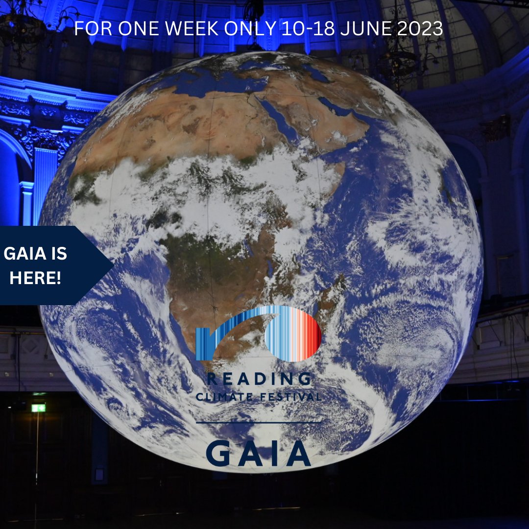 🌎 Gaia at Reading Town Hall! Don't miss the mesmerizing #EarthArtwork created from NASA imagery. Limited time only! Book now: rdguk.info/jya5V #GaiaRDG #ReadingClimateFestival #Reading #events #theworld #opportunity 
ONE WEEK ONLY!