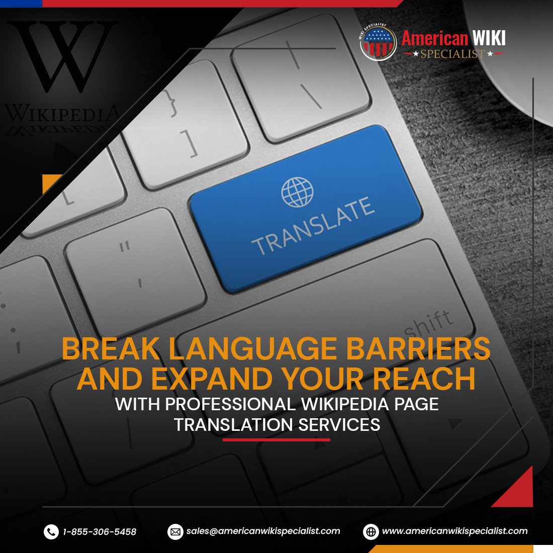 american_wiki's tweet photo. With the help of specialized Wikipedia page translation services, you may increase your audience and overcome linguistic obstacles.

#AmericanWikiSpecialist #wikipediapage #wikipediapagetranslation #wikipedia https://t.co/j3p8tpcZdO