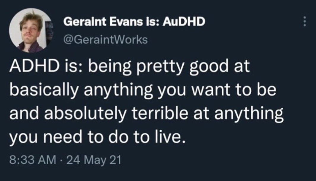 Easilystreams's tweet image. Oh yes very much so.
#adhdbrain #adhdinwomen #executivedysfunction #adultingishard