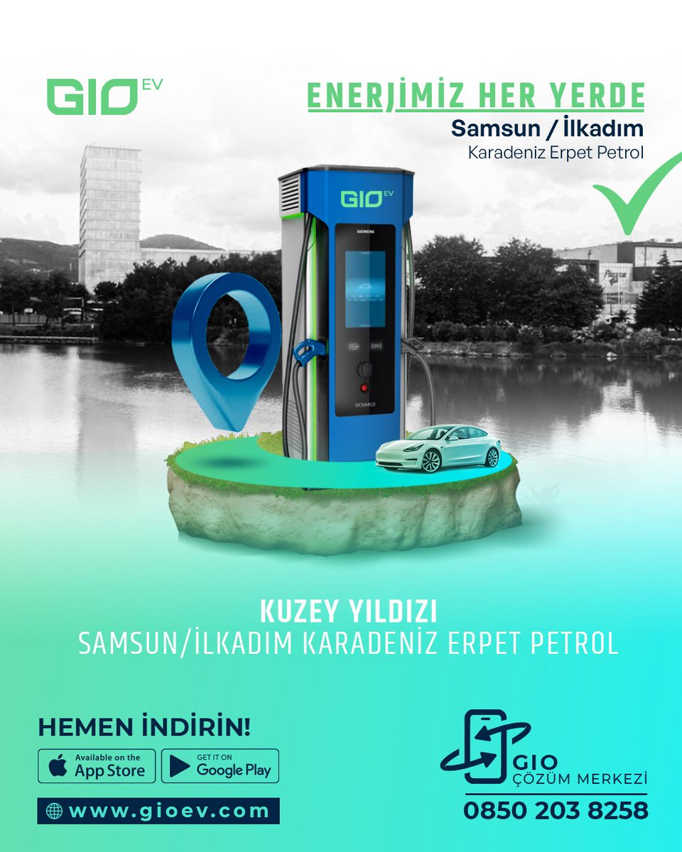 gioevcharger's tweet photo. Karadeniz Bölgesi’nde Samsun'un incisi İlkadım şarj istasyonumuz; Karadeniz'in en hızlı ve en teknolojik istasyonu olma özelliği taşımaktadır. İstasyonumuzda 1 adet 300 kW şarj ünitesi bulunmaktadır.
.
.
#gioev
#gioevcharger
#renewableenergy
#yenilenebilirenerji
#gunesenerjisi https://t.co/Ob6GxXaudq