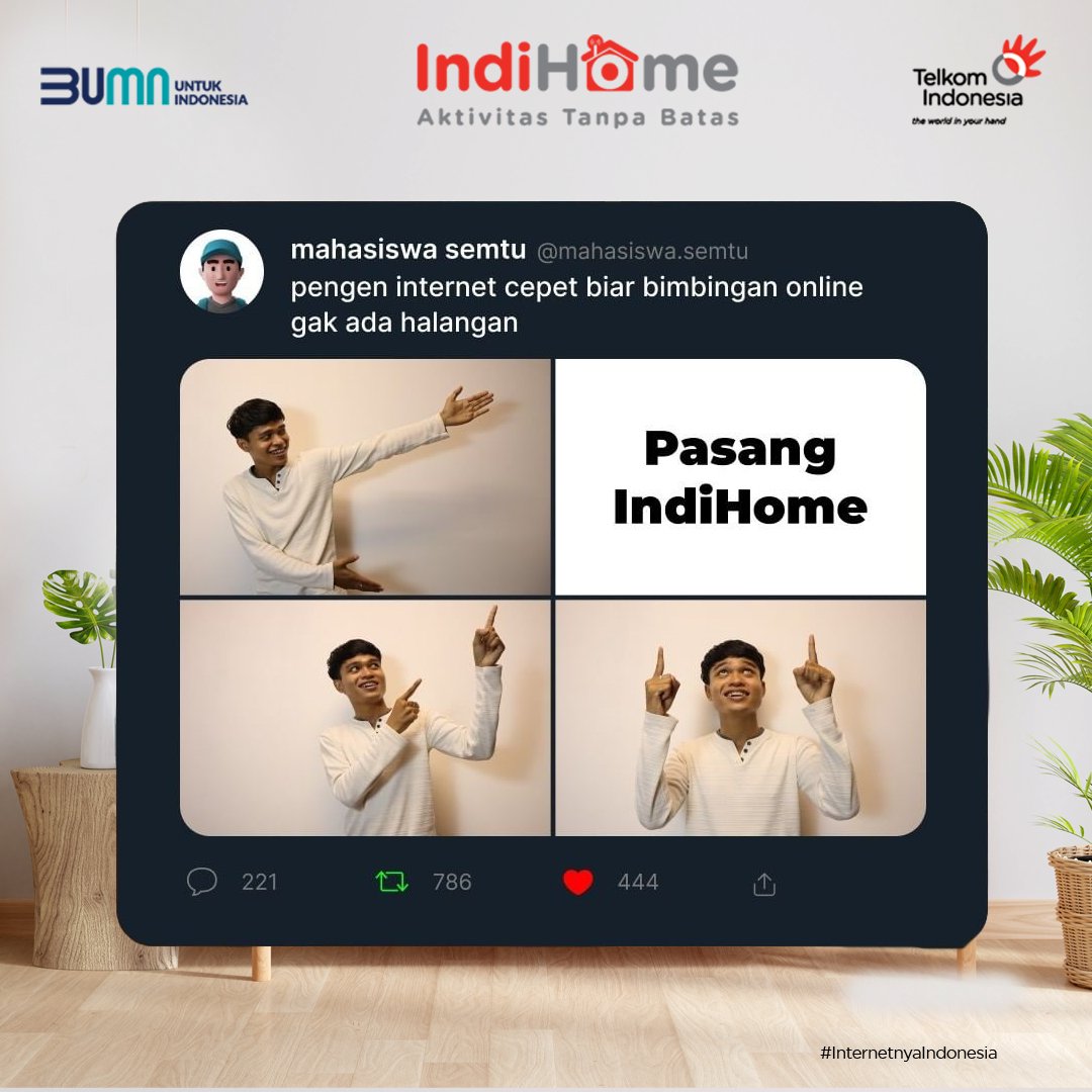 witel_babel's tweet photo. Ada promo pasang baru hingga 70% yang bisa bikin kamu makin hemat kalo mau pasang IndiHome. Yuk cobain promonya, jangan sampai terlewat, yaa.

#indihome #indihomeindonesia #internetnyaindonesia #lupapassword #passwordindihome #witelbabel https://t.co/FIfvoL7xcT