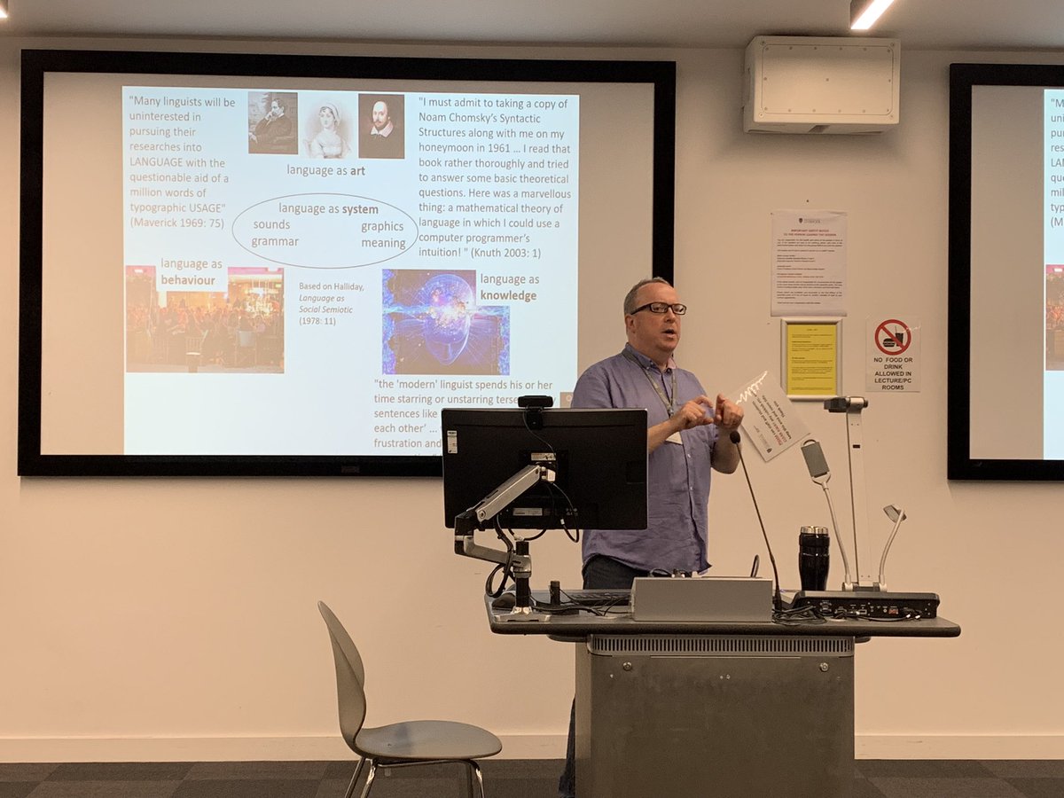 Our David Oakey introduces the Digital Humanities Showcase on corpus tools #lands