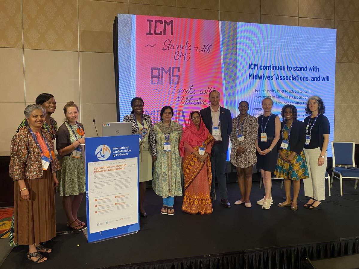 world_midwives's tweet photo. ICM Partners @gatesfoundation, @DirectRelief, @MaternityF, @WRAglobal, and @UNFPA have renewed their commitment to investing in midwives' associations in today's 'Advocating for the investment in Midwives’ Associations' session at ICM Congress. #ICM2023 #MidwivesInBali https://t.co/UrMeWughlK