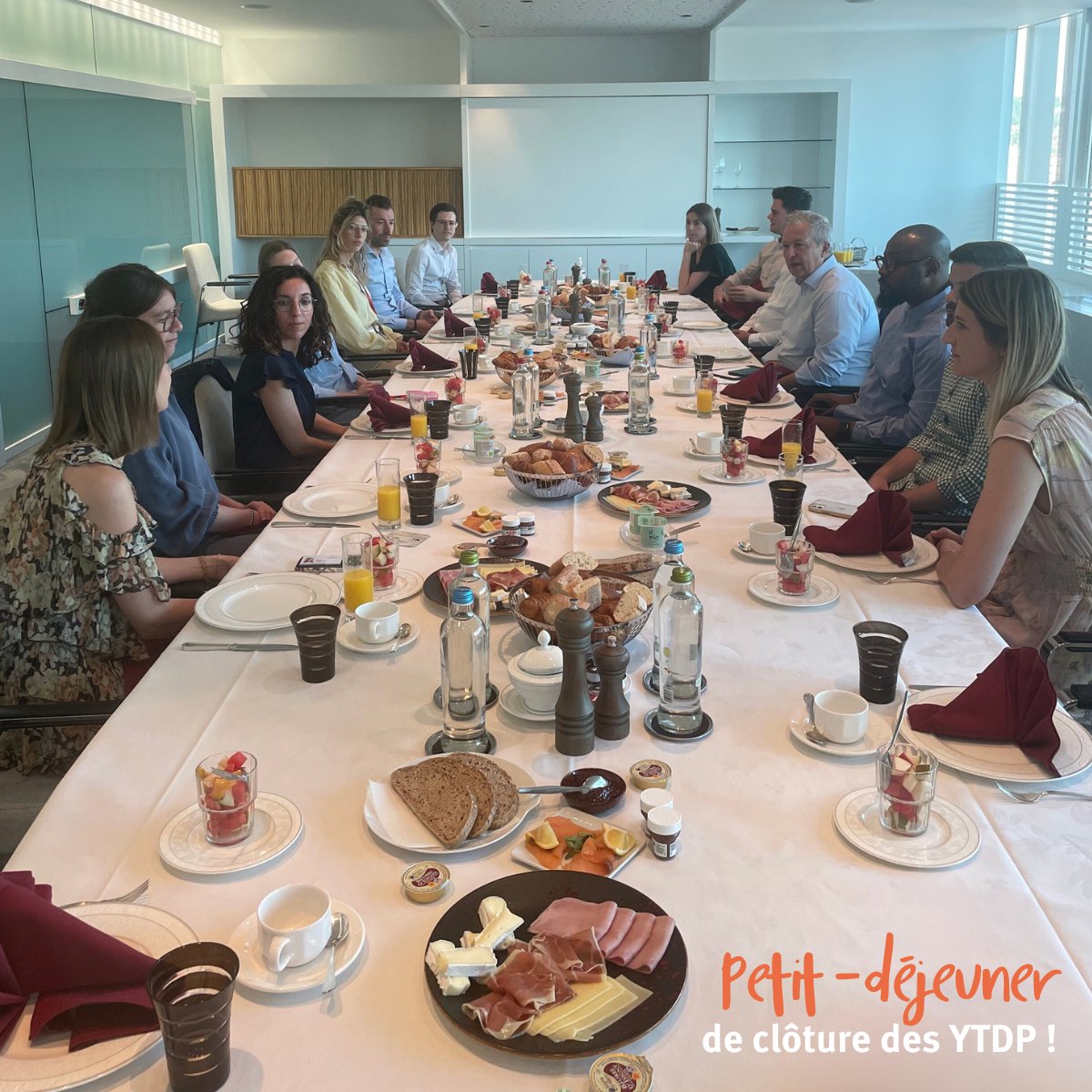🥐Clap de fin autour d’un petit déjeuner pour les participants du Young Talent Develpment Program ! Merci à nos futurs leaders pour leurs contributions inestimables ! La relève est assurée 🙌

#YTDP #Innovation #Leadership #Engagement #Carrière #ProudToBeEthias