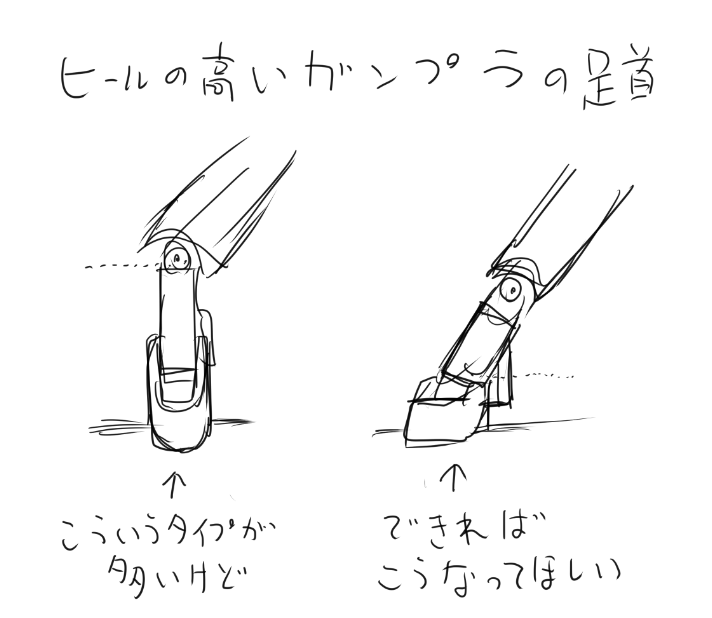 ヒールの高いガンプラの足首で思うこと https://t.co/9x2b2Lb0lO 