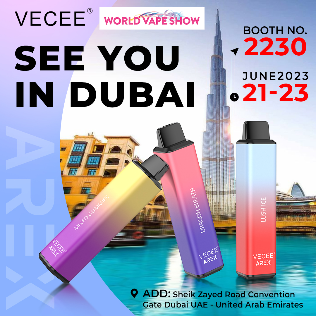 June 21-23, See you in Dubai!🤟
We're in Booth 2230 waiting for you!
..
>> vecee.com
.
.
#vecee #veceevape #worldvapeshow2023 #wvsdubai23 #exhibitors #worldvapeshow #newarrival #newarrival2023 #comingsoon2023 #CountdownBegins #vapedistro #eliquidvape #vapecommunity