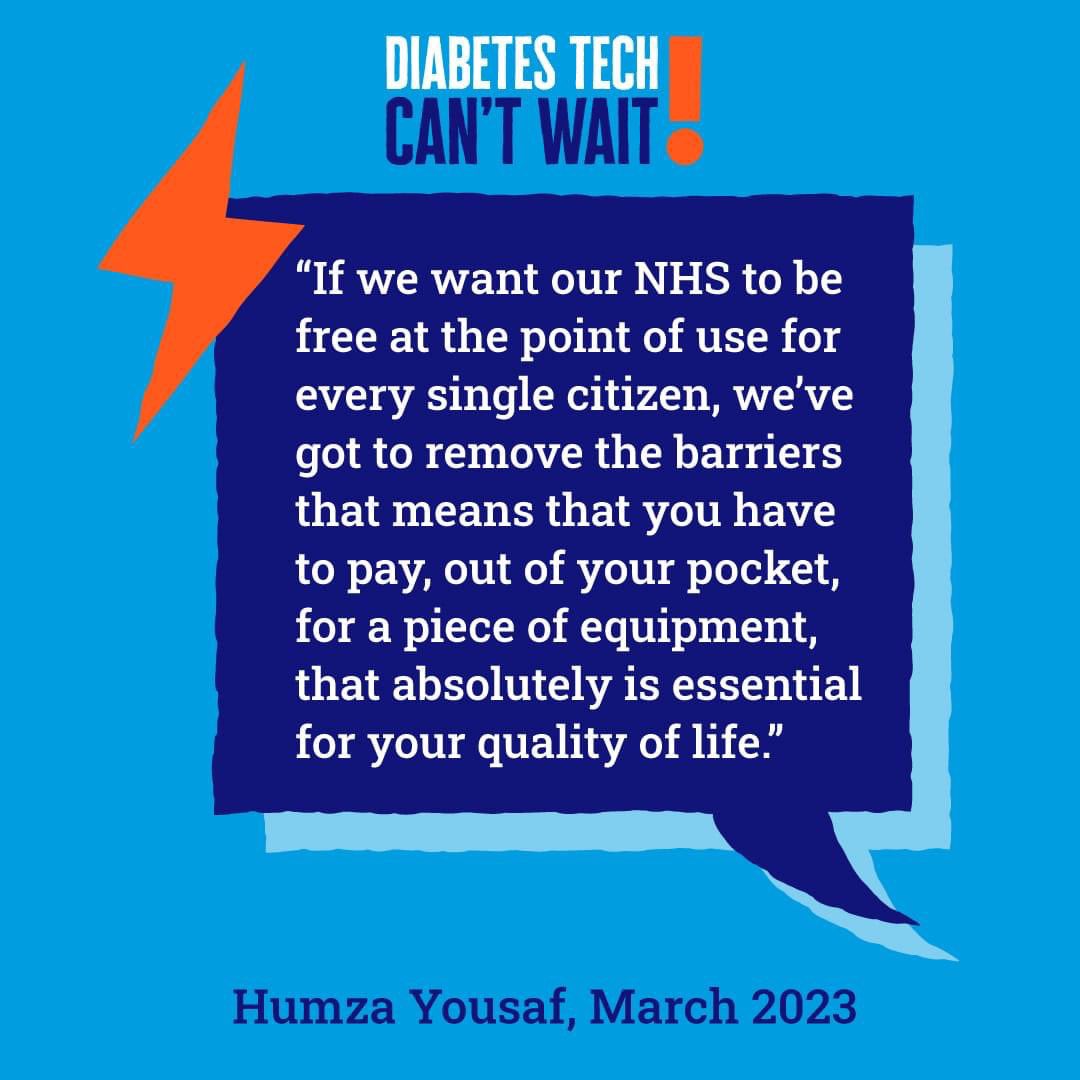 emmasnow85's tweet image. @HumzaYousaf during the leadership race @KirstyJarvisSNP asked whether you support @diabetesscotland #DiabetesTechCantWait campaign for fair and equal access to diabetes tech. We the #TechCollective ask: as @ScotGovFM what plans does your government have to fund diabetes tech?