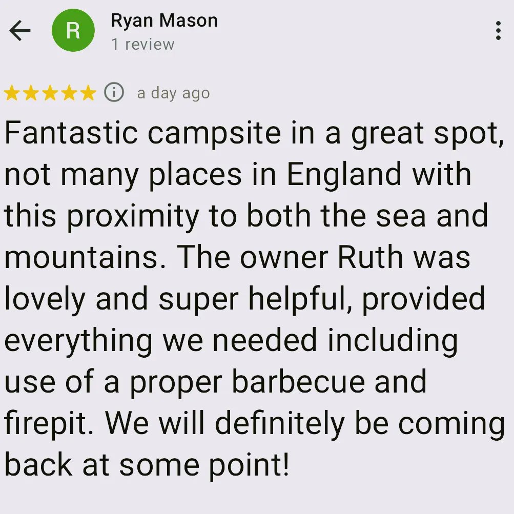 hazel_mount's tweet photo. More lovely reviews rolling in 🥰. If you fancy checking out my gorgeous plot of paradise for yourself, get in touch 😉
@LakesCumbria @ShowcaseCumbria
@CumbriaWeather @WestTourism
@CumbriaCrack @cumbriapictures @StormHour https://t.co/pk5F3WTF2c