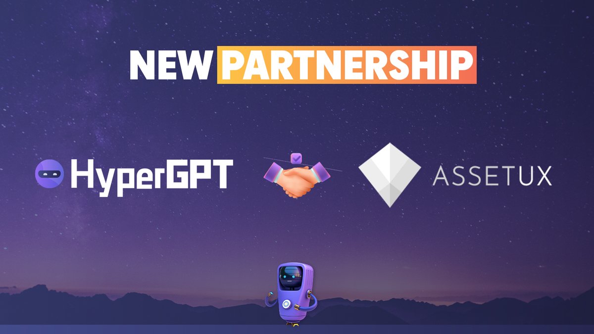🎉 Big announcement time! HyperGPT and Assetux are teaming up to bring you an unmatched collaboration that will revolutionize the world of #blockchain! 🚀✨ Get ready for an extraordinary fusion of Fiat and #Web3, opening up endless possibilities! 💥🌐

🌟 Assetux, the №1 Fiat -…