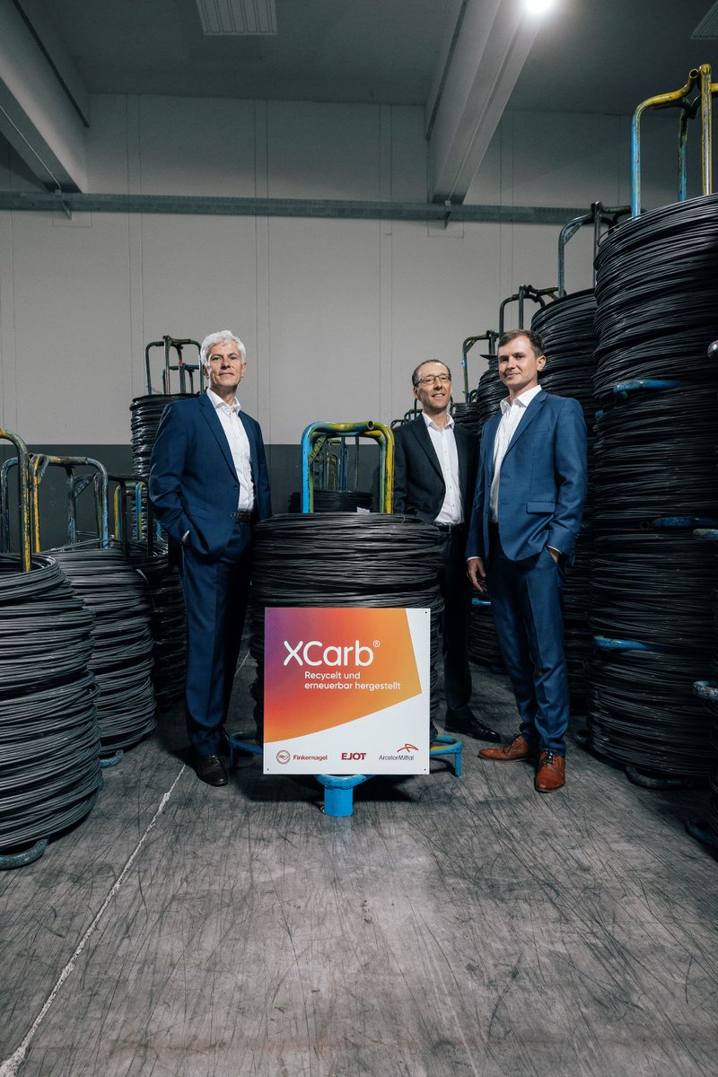 ArcelorMittalD's tweet photo. Mit #ArcelorMittal Hamburg, Fritz #Finkernagel Drahtwerk GmbH &amp; Co. KG und #EJOT arbeiten erstmals ein Hersteller, Weiterverarbeiter und Endprodukthersteller zusammen, um Umweltauswirkungen zu verringern.

https://t.co/YEiRrsPVxB

#Xcarb #Dekarbonisierung https://t.co/BjMABvcYFX