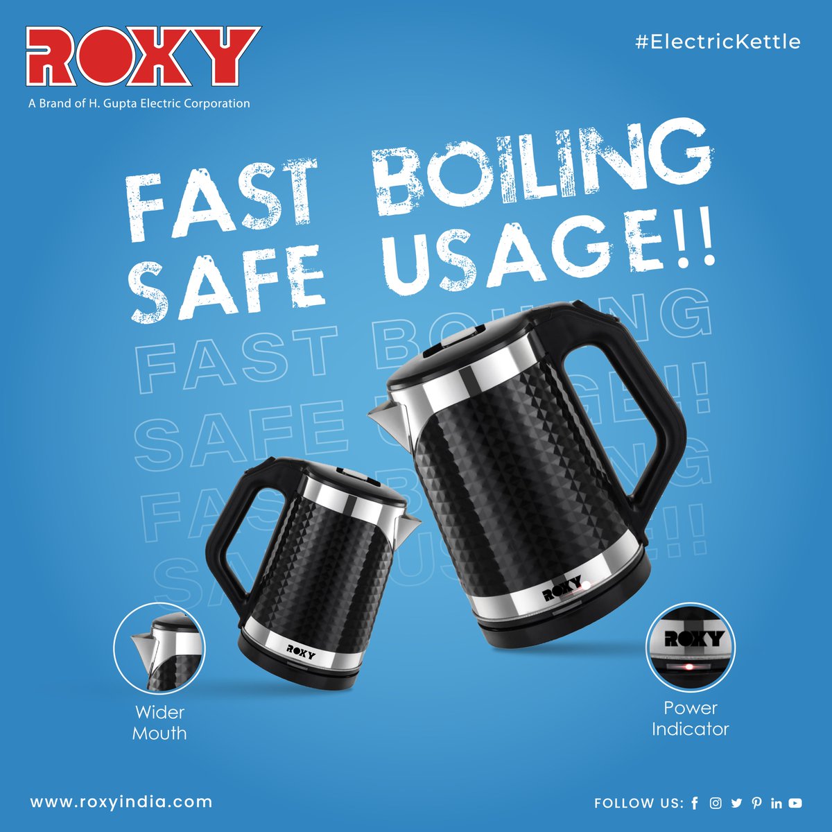 RoxyAppliances's tweet image. Boil water in a flash while enjoying peace of mind with its advanced safety features. Elevate your beverage game with Roxy, where fast boiling meets safe usage.
.
.
.
For more visit:- roxyindia.com
.
.
.
#RoxyElectricKettle #FastBoiling #SafeUsage #SpeedAndSafety