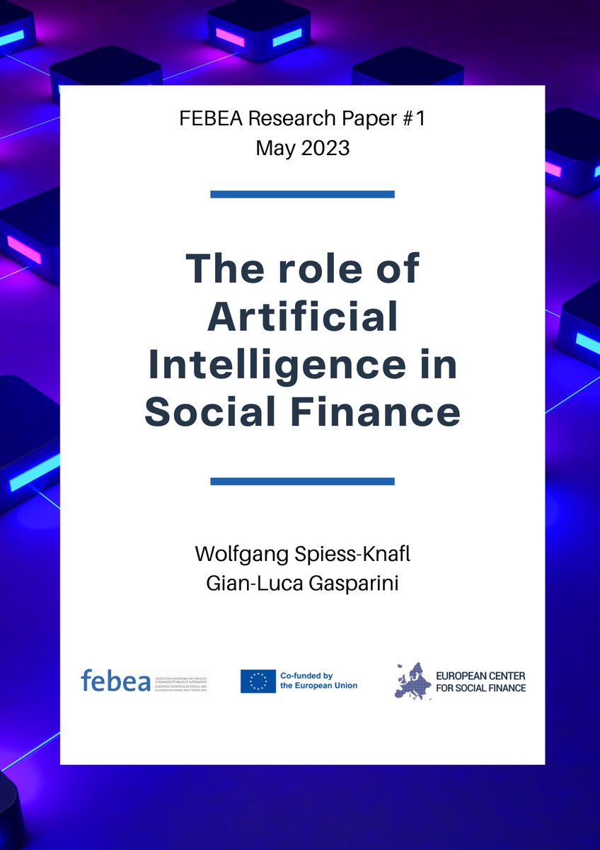 Is AI a useful or dangerous tool? Perhaps both? 🤔
As ethical financiers, we have an obligation to explore these sorts of questions as the world evolves.
In collaboration with @ecsocfin, we've published a research paper on 'The Role of Artificial Intelligence in Social Finance.