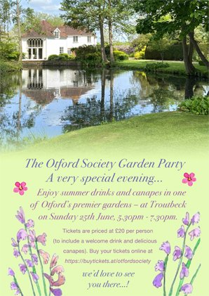 Less than two weeks now until our annual summer Garden Party on Sunday 25th June. Don't miss it! There are still a few tickets left; get yours now from buytickets.at/otfordsociety