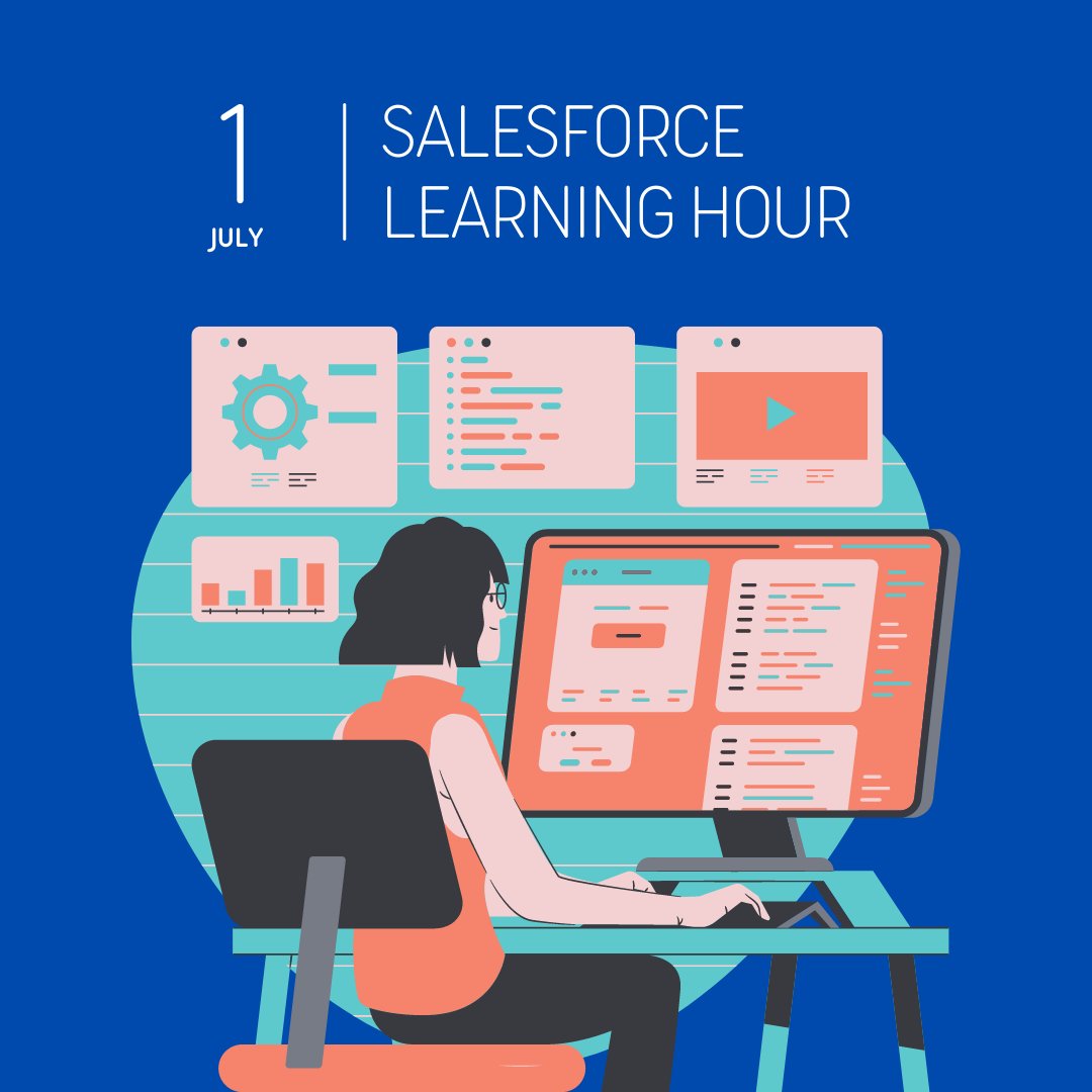 sagarjaipareek's tweet photo. I am excited to announce 📢 new #salesforce #learning program "Salesforce Learning Hour" . Its for those who want to get into Salesforce ecosystem or learn new tech skills. Its open for everyone. Every Saturday starting 1 July one hour. Register now - https://t.co/kGu6eBwVUj https://t.co/P4h6iP8GQX