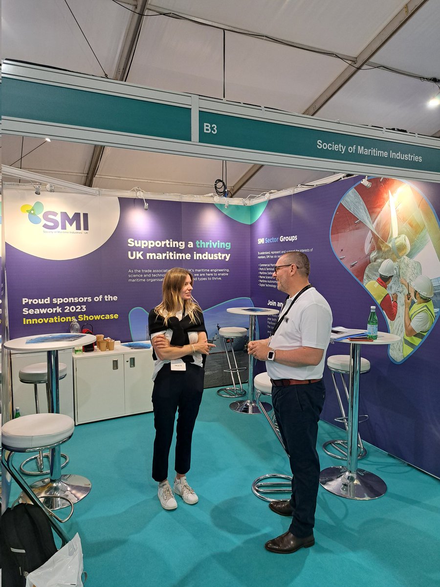 MaritimeGiorgio's tweet photo. It's great to be in Southampton again for @seawork. Come and visit @SocMaritimeInd in the SMI Pavilion https://t.co/baPi5JEXMc