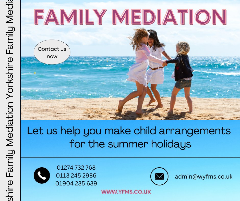 WYFMS1's tweet photo. Summer is coming and the holidays will soon be on us.  Have you made your parenting plan for the holidays yet? #familymediation https://t.co/0W3cl33dj9