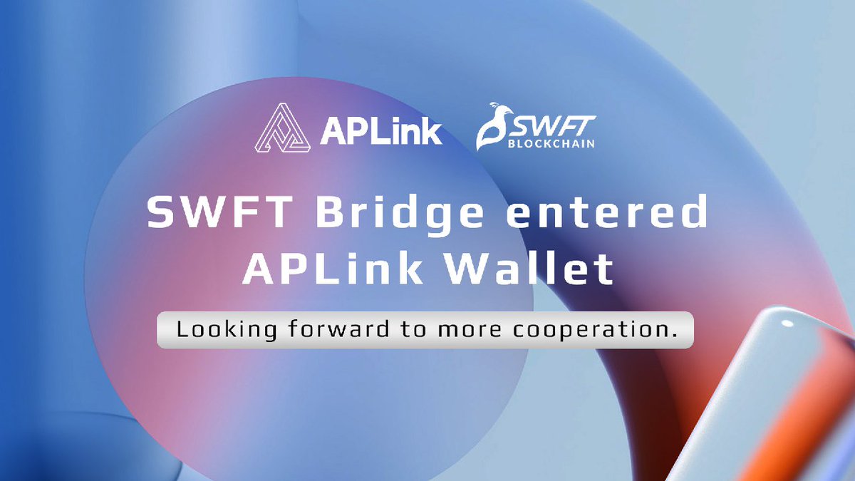 zgllmeng's tweet photo. @Armonia_AMAX @SWFTBridge 恭喜恭喜，祝APLink Wallet和SWFT bridge合作共赢！红红火火！ https://t.co/6Ou2GrlKdU