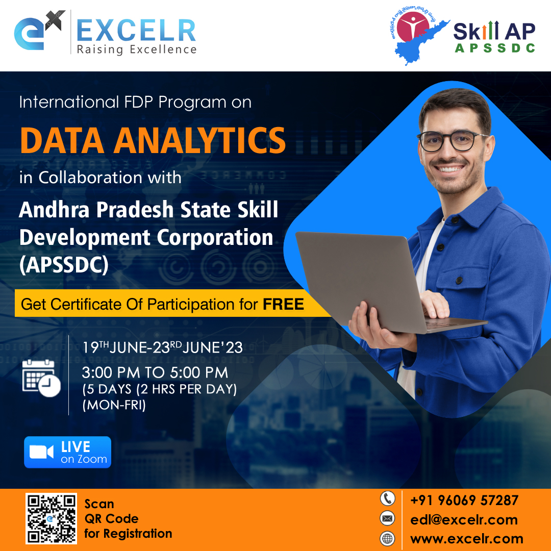 ExcelR_Official's tweet photo. Attend ExcelR's upcoming "Every Day Learning Program" (EDL) Program on Data Analytics and get a participation certificate for free! 

📝 Reg Link: https://t.co/sHSKmgcEjM

#dataanalyst #EDL #FDP #certificationtraining #livevirtualtraining #excelr https://t.co/jmynibnMcf