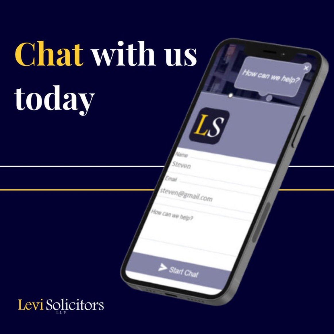 We are always working on ways to make life easier for our clients. We have now introduced a live chat function on our website, so you can chat with us online!

If you have a question about a #personalinjury #seriousinjury or #medicalnegligence claim, just  #AskLevi #heretohelp