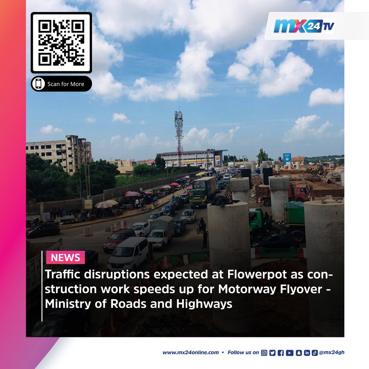 mx24gh's tweet photo. Here are today's biggest headlines. Scan the code to visit our website to read more.
#mx24gh #funfearlessfactual #mx24news #Spintex #BurmaCamp #Motorway #Flyover #AkufoAddo #HenryQuartey #GreenGhana #GARCC #BlackStars #AFCON #SDF #Cameroon #PSG #Mbappe #Kenya #KenyanCult https://t.co/rwM5DCuZQb