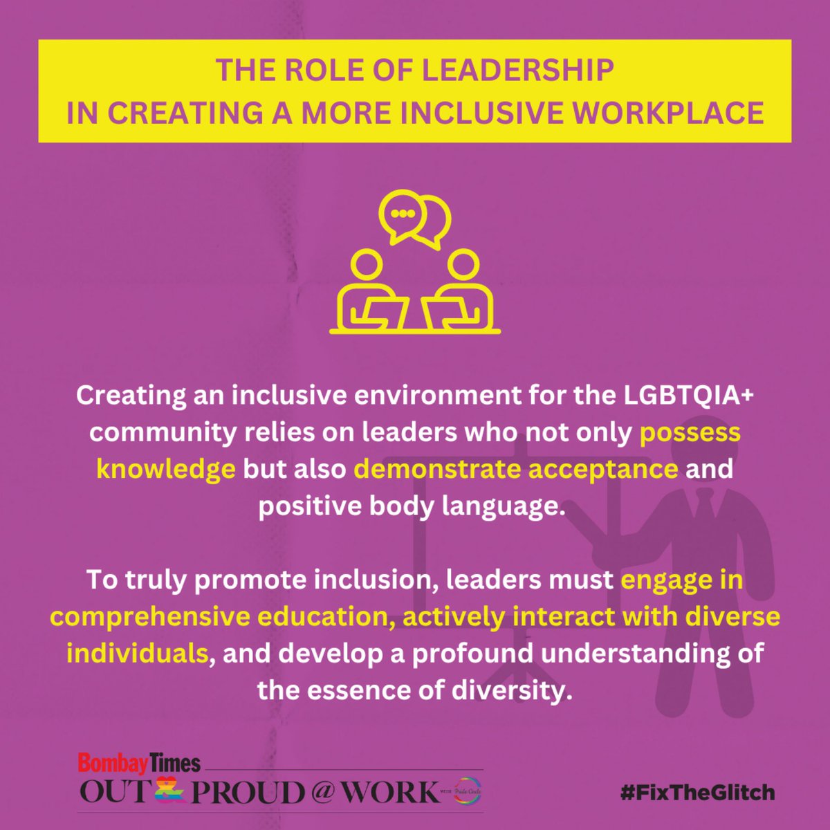 Meet Pawan Dhall, a Queer Activist, Writer, and Consultant. With a focus on leadership, education, and embracing diversity, Pawan envisions authentic and inclusive workplaces for everyone. 

Will you join him to #FixTheGlitch? Sign up today: timesoutandproud.com/#take-my-pledge