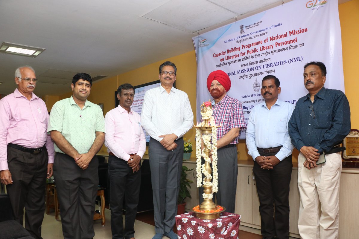 hinudi's tweet photo. Inaugural Memories of Five Days Capacity Building Programme for Public Library Personnel under the banner of National Mission on Libraries, Ministry of Culture, Govt of India organised by RRRLF in collaboration with Ananda Rangapillai Library on 12th June 2026 https://t.co/cnf2PdoktW