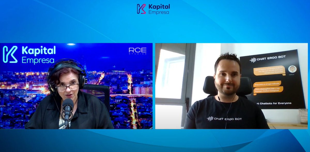 Chat Ergo Bot | Conversational AI Marketing 🤖💬 (@chatergobot) on Twitter photo 📻 El pasado jueves estuvimos de nuevo en la radio, esta vez en <a href="/KapitalEmpresa/">Kapital Empresa</a> de RCE: Ràdio Catalana de la Cultura i l'Esport.
Hablando un poco sobre lo que hacemos, para quién lo hacemos y qué nos diferencia 🚀
📹 youtu.be/MIr3184Jpwo
#radio #startups #chatbots 📻 El pasado jueves estuvimos de nuevo en la radio, esta vez en <a href="/KapitalEmpresa/">Kapital Empresa</a> de RCE: Ràdio Catalana de la Cultura i l'Esport.
Hablando un poco sobre lo que hacemos, para quién lo hacemos y qué nos diferencia 🚀
📹 youtu.be/MIr3184Jpwo
#radio #startups #chatbots