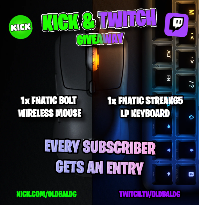 3dandfun's tweet photo. We're giving away a Mouse &amp; Keyboard across Twitch and Kick starting today!

1x Sub on Kick or 1x Sub on Twitch = 1 Entry

Come join in the fun on the Purple and Green Apps to get involved - full details are in the discord too... https://t.co/URrn6tPFFn