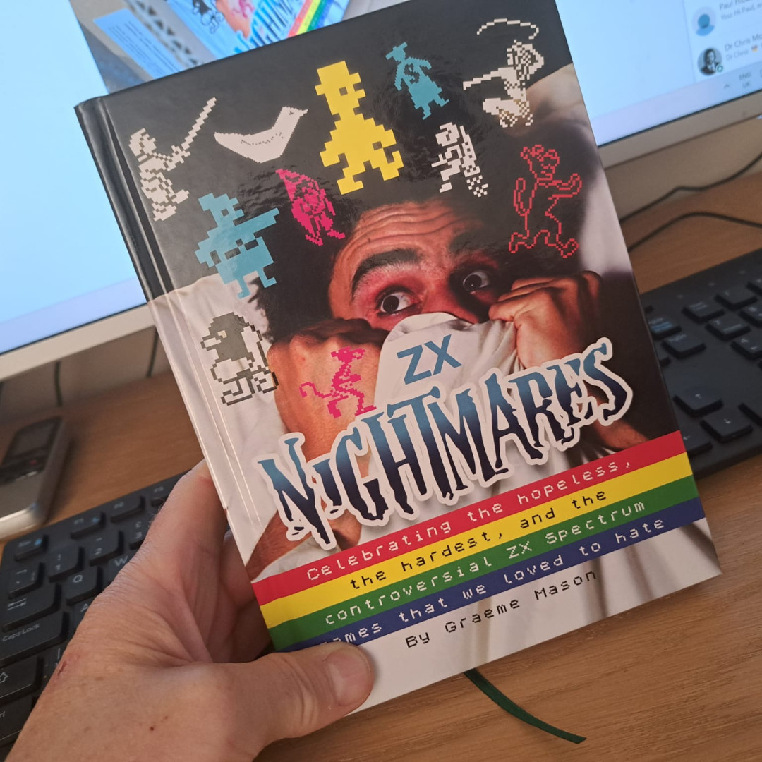 Wizwords's tweet photo. ZX Nightmares is now available to buy from Fusion Retro Books
270 pages of your worst Speccy nightmares are waiting for you!
Order yours here and stay tuned for the chance to win some #zxnightmares loot
https://t.co/ara6z83vE4 https://t.co/b7dilak08o