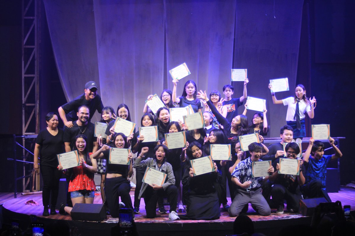petatheater's tweet photo. Overcoming the monsters that have once scared us, gaya nila hindi na tayo muling matatakot sa mga halimaw! 👾

Congratulations to our #PETASummerWorkshop Teen Theater Class! 🎉 

Share us your experience by tagging us @petatheater and using the hashtag, #PETASummerWorkshop 🎭 https://t.co/CrQO9XcNqH