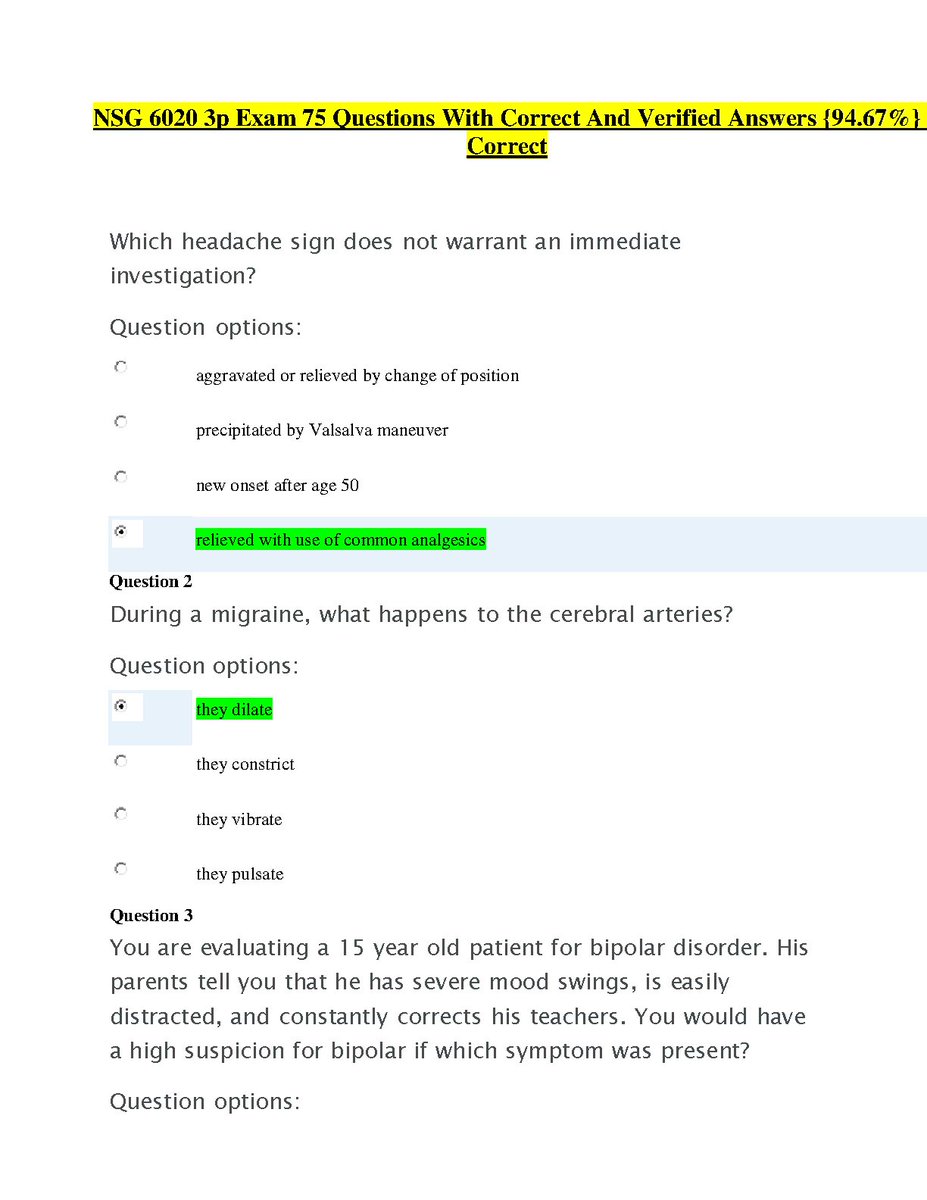 StudyResoures's tweet image. RNSG 1430 Functional Ability Exam (practice questions) Weatherford university 2022/2023  #rnsg #functionalability #exam #fliwy #testbank 
fliwy.com/item/372065/rn…