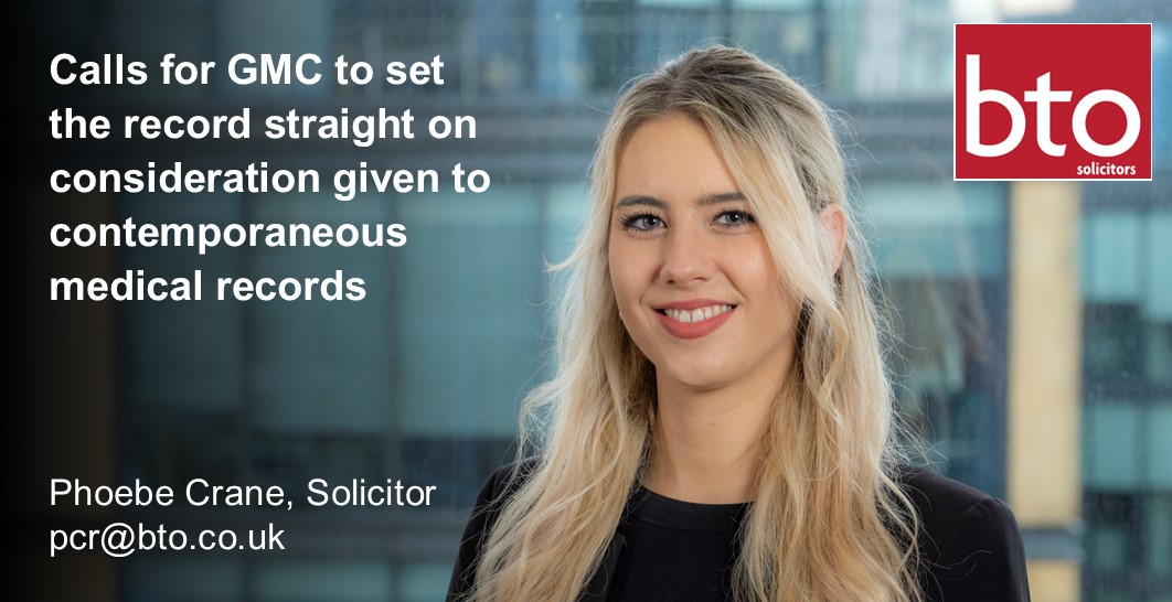 Bto Solicitors Llp On Twitter Calls For Gmc To Set The Record