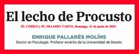 EnriqPallares's tweet photo. Mi artículo de opinión, publicado el domingo. Enlace: https://t.co/ayS37p1x4w #Procusto #Procrustes @deusto @deustoUFonline @DeustoResearch @DeustoAlumni @deustoInnova @deustoCCSSyHH https://t.co/rEYmhHxaqE