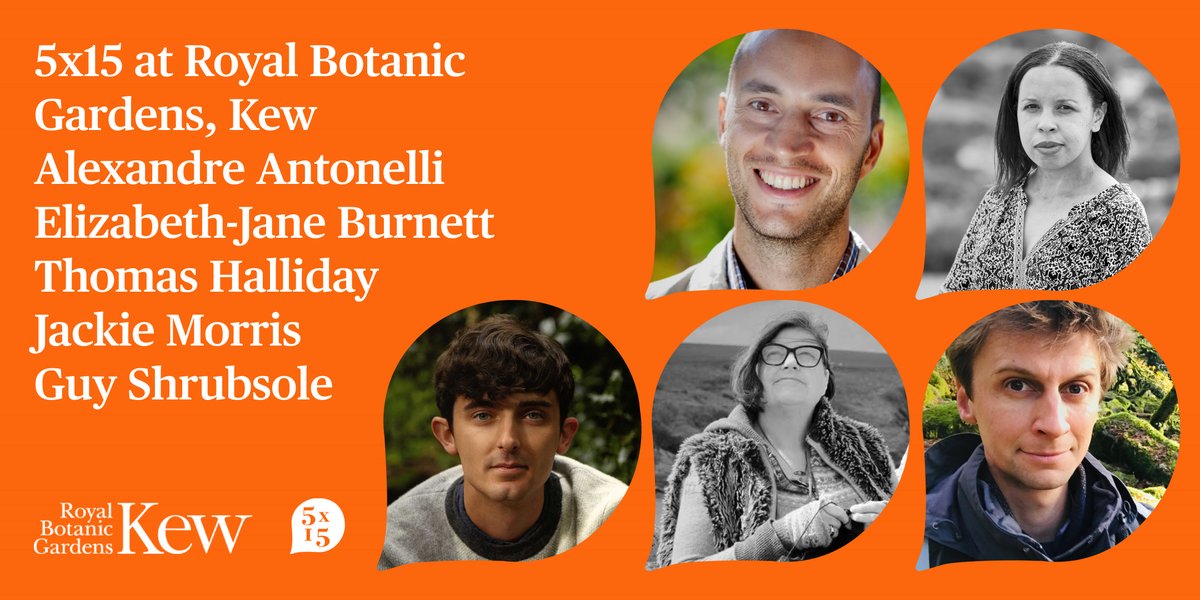 5x15stories's tweet image. Spend a summer’s evening with 5x15 at Kew Gardens next week… just a few tickets left! Our wonderful speakers will be @JackieMorrisArt, @ejbpoetry, @TJDHalliday, @guyshrubsole, @antonelli_lab - mailchi.mp/5x15stories.co…