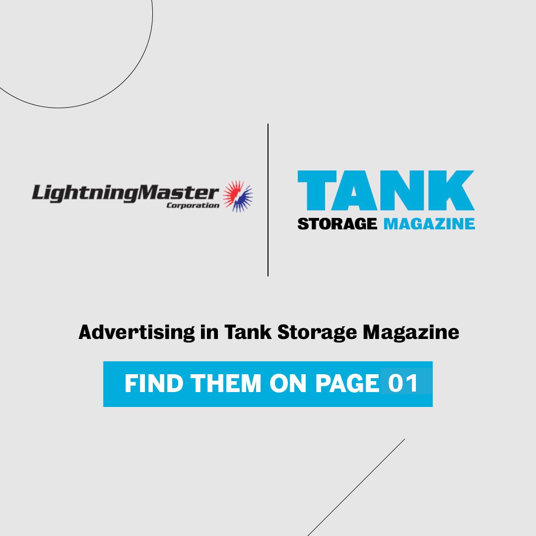 We are delighted to welcome Lightning Master to the latest edition of Tank Storage Magazine.

Check them out on the inside front cover: bit.ly/43LNGIc

#TankStorageMagazine #Publication #TankTerminal #BulkLiquids #OilandGas #FutureFuels #Hydrogen #Ammonia #TankStorage
