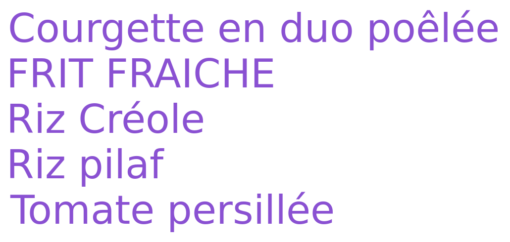 B0T_Appetit's tweet photo. Garnitures du mardi 13 juin #Garnitures https://t.co/BzCpGCiO92