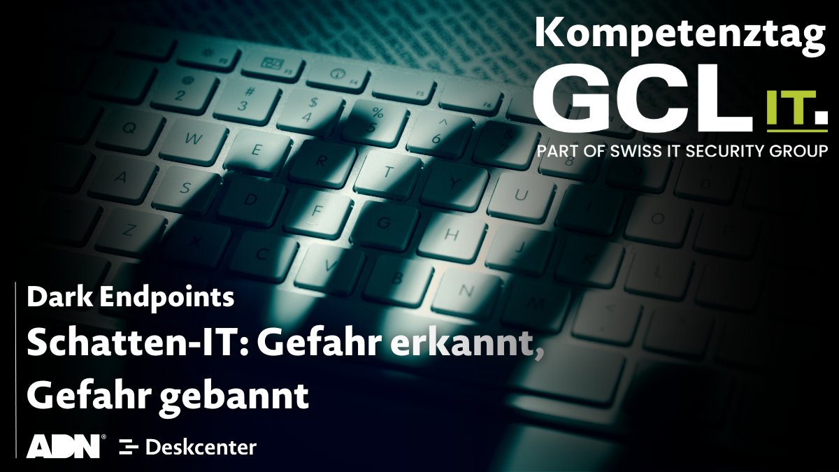 📣 Sei dabei am 06.07.2023 beim Kompetenztag der GCL-IT
✔️ Spannende Einblicke in die Gefahren der Schatten-IT mit Deskcenter &amp; ADN
✔️ Effektive Minimierung von Sicherheits-, Kosten- &amp; Datenrisiken
✔️ Wertvolles Networking und unvergessliche Erlebnisse

👉 ow.ly/2QJc50OBCjk