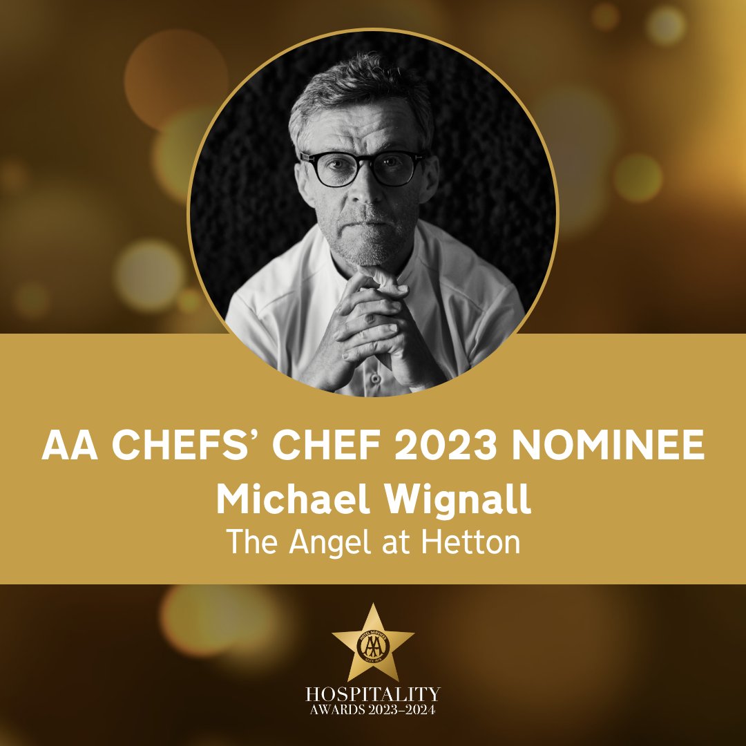 Congratulations @MichaelWignall_ on being shortlisted for the AA Chefs' Chef Award 2023! Find out who will be crowned this years Chefs' Chef at the AA Hospitality Awards on 25 September 2023. Get your tickets > tinyurl.com/fzpvex6y