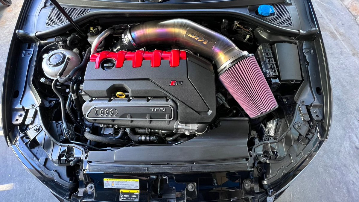 jdyperformance's tweet photo. Photo credit goes out to 999 Automotive for putting it all together with our JDY Audi RS3/TTRS 2.5TFSI 5-Inch Titanium Air Intake Kits in service. Can't wait to see that big monster roar on the street.

Great job done, my friend!!!

Get to know more:
https://t.co/hoRgVUJN7w https://t.co/Zg8MdctDij