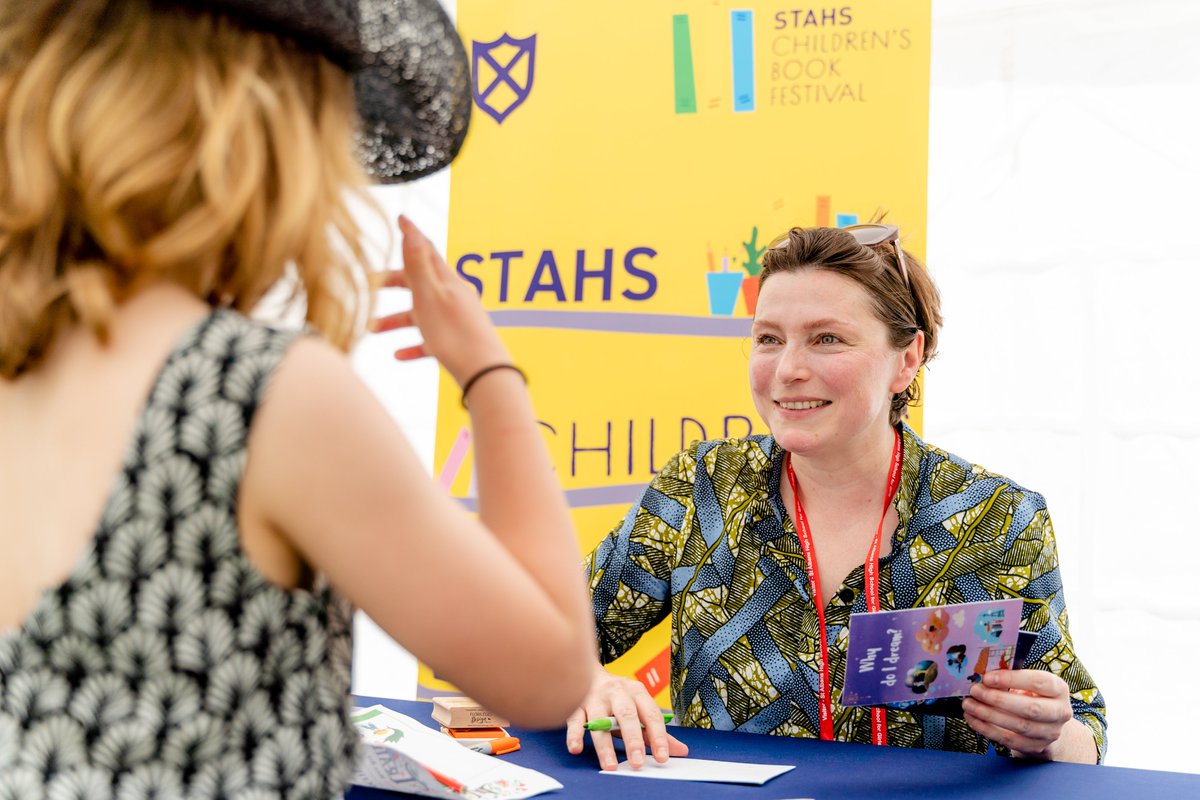 A fun, creative workshop showing that the silliest bedtime questions can lead to the best science 🧪<a href="/isabelwriting/">Isabel Thomas</a> #STAHSBookFest