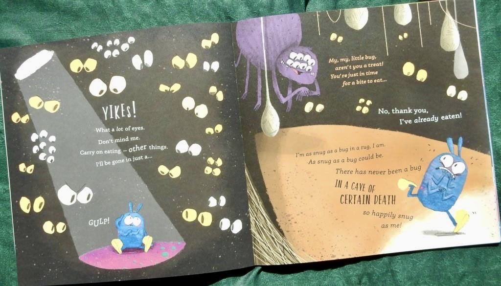 JillBennett18's tweet photo. With a delicious dissonance between @Karlwheel’s text and #alexwillmore’s dramatic scenes #SnugasaBug @QuartoKids #HappyYak is #RedReading Hub’s #picturebook of the day reviewed on the blog https://t.co/gb7UCECW8E https://t.co/SYmYuaeJ0M