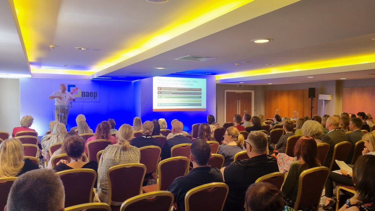 NAEPORGANISERS's tweet photo. Thank you to Prof. @JRFBolton who gave a very interesting speech to our delegates about pathways, good intermediate care, dementia, care services and assessing correctly.

#naep23 #naeporganisers #care #health #careassessment #hospitaldischarge https://t.co/uGURpWXdDj
