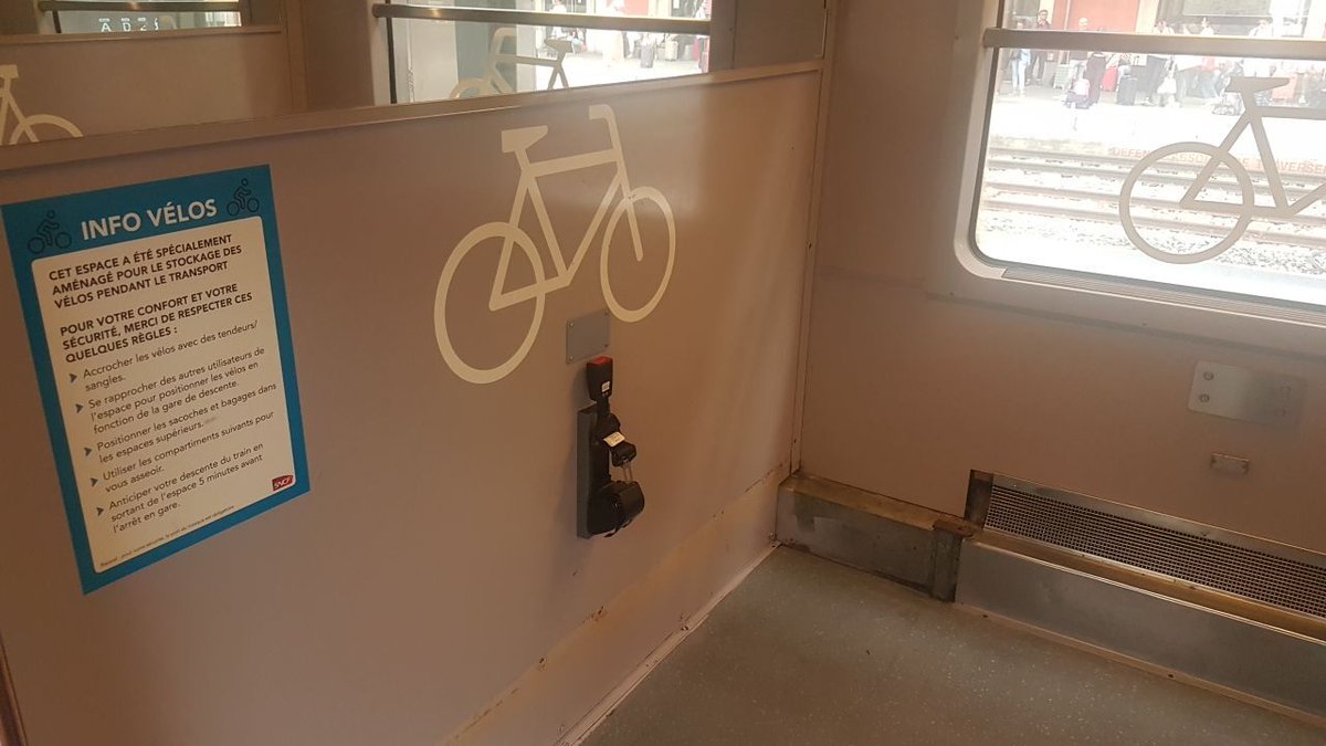 Merci <a href="/MaRegionSud/">Région Sud</a> 💚d'avoir aménagé les #TER entre #Marseille et #Nice pour l'emport des vélos ! Un vrai + pour ceux qui souhaitent visiter notre région en #train + #vélo ! 🥳 #solution #merci