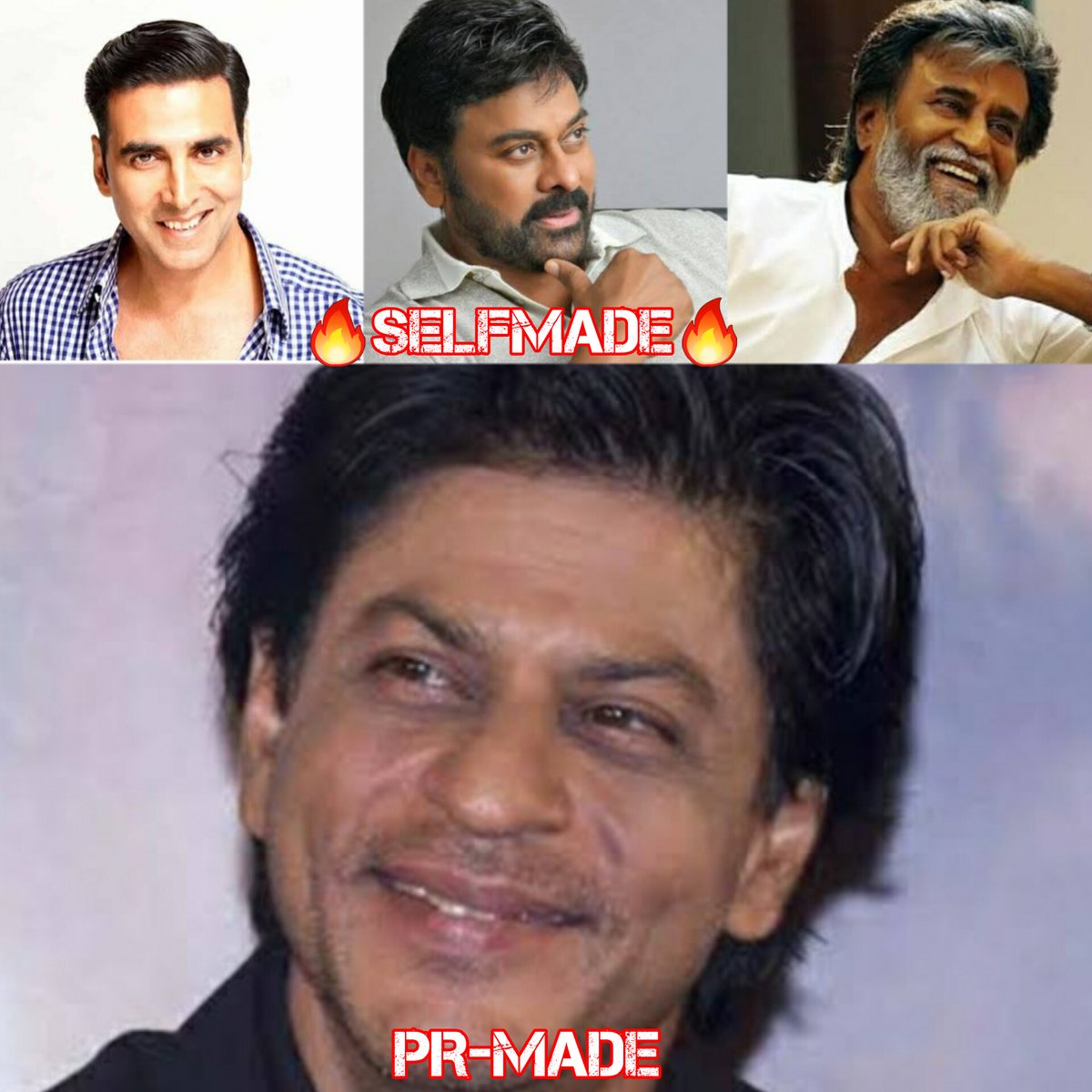 A real self made superstars who built their career with hard work, dedication and belief in themselves👑🔥

#AkshayKumar #Chiranjeevi #rajnikanth