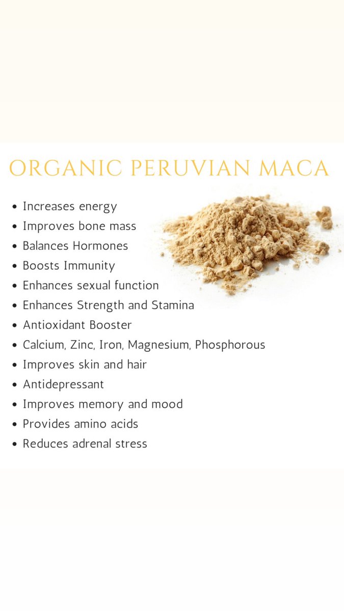DeneseMusiime's tweet photo. Do you know Maca root ?
Maca is a Peruvian plant…grows in the Andes mountains. It is a cruciferous vegetable,meaning that it is related to broccoli,cabbage,and kale. It has various health benefits such as : balance hormones, manage stress and anxiety, boosting libido. https://t.co/z3VCEIoaIG