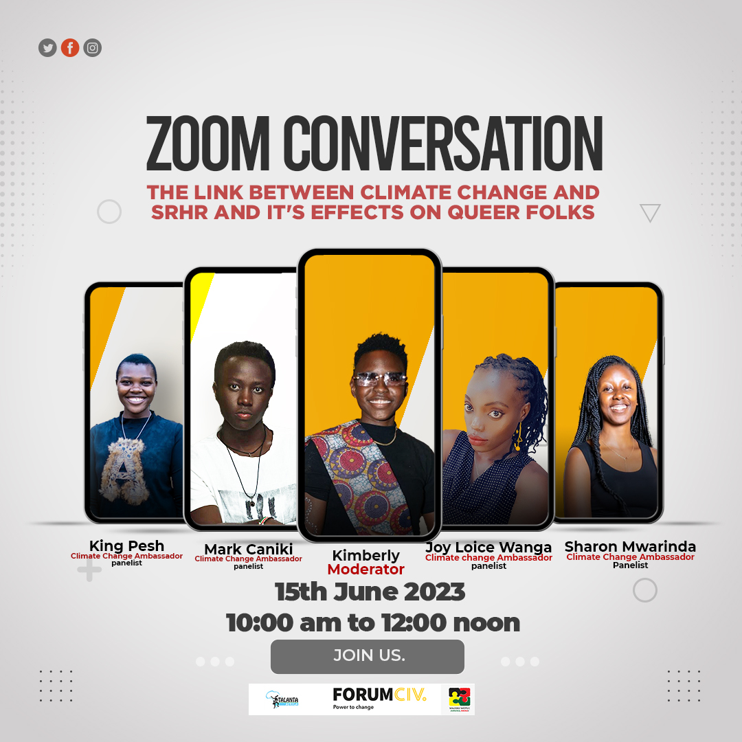 Our Climate Change &amp; SRHR Ambassadors convene this great space this Thursday 15.06.2023. See you then! <a href="/ForumCiv/">ForumCiv</a>HubESA @ForumCiv @Galck_ke <a href="/hivosroea/">Hivos East Africa</a> <a href="/SwedeninKE/">Swedish Ambassador to Kenya</a> <a href="/denmarkinkenya/">Denmark in Kenya</a>