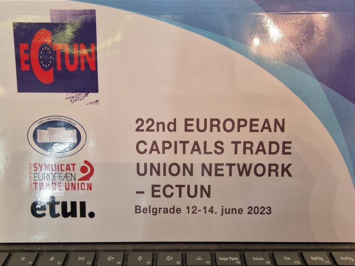 MarinaPrietoUGT's tweet photo. 🔴 @UGTMadrid participamos en la Conferencia de Sindicatos de Ciudades Capitales Europeas y sus Regiones #ECTUN en Belgrado.
📅 13 y 14 Junio 2023
⚠️"Seguridad y salud en el trabajo:
un tema vital para los sindicatos y los trabajadores de las capitales" https://t.co/syynBkYDC9