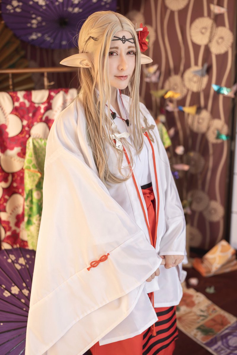 月島は高耳神社の高耳様 / 江戸前エルフ エルダ コスプレ 月島は高耳神社の高耳様 / 江戸前エルフ エルダ コスプレ